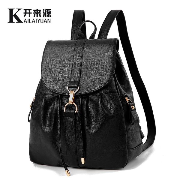 

solid softback classic backpack women fashion leisure university girls lady backpack excellent woman travel bags