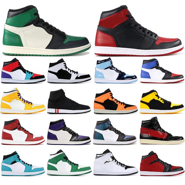 

with socks 2019 mens 1 high og basketball shoes 1s banned spiderman homage to home chameleon lakers unc orange black sports sneakers 40-46