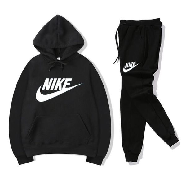 

men active set tracksuits hoodies sweatshirt +pant sport track suits 2 pieces jogging sets survetement femme clothes, Gray