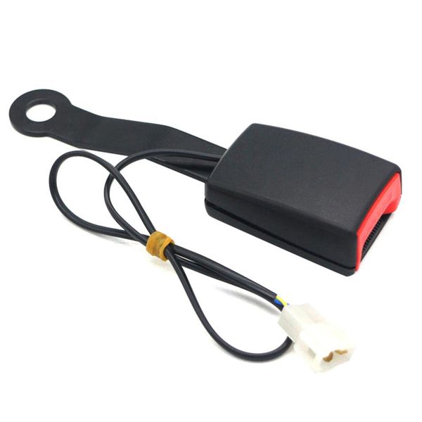 

car seat belt lock camlock car front seat belt buckle socket plug connector with warning cable