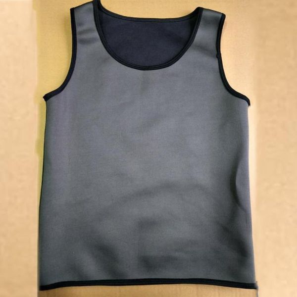 

мужские неопрена для похудения vest hot gym питания пояс тело shapewear запуск верхней части бака мужчины живот shaper рубашка фитнес спорти, Gray;blue