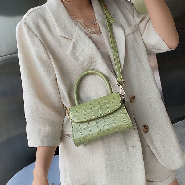 

new arrival bag women's 2020 new style korean-style portable shoulder bag fashion western style stone pattern square sling