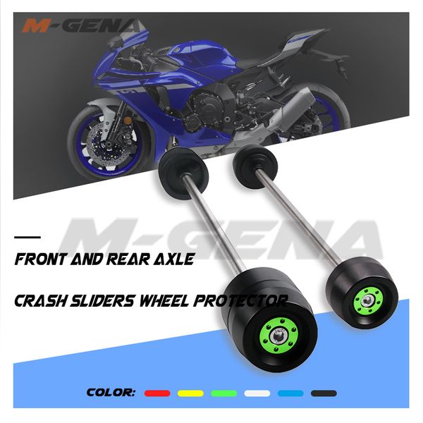 

front rear wheel fork slider protector for yzf r1 r15 2020-2020 2020 2020 motorcycle accessories fork crash axle protection