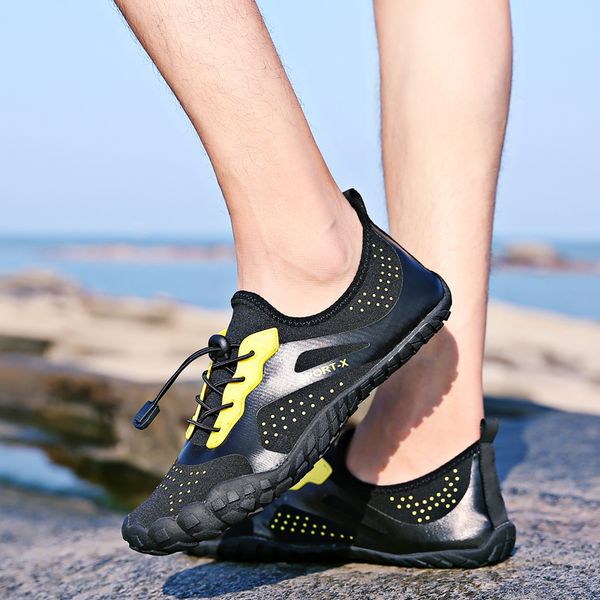 

fashion sneakers quick-drying aqua shoes water shoes for beach men woman design of rubber sole yoga walking