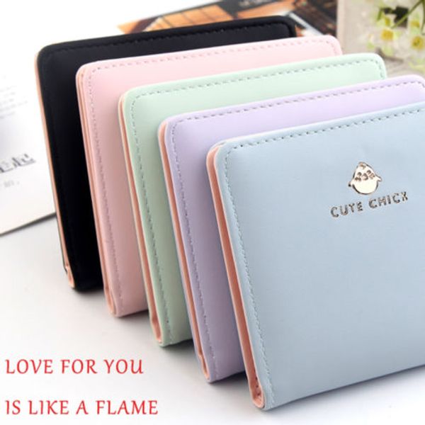 

wallet women 2019 lady short women wallets cat decorated mini money purses small fold pu leather female coin purse card holder, Red;black