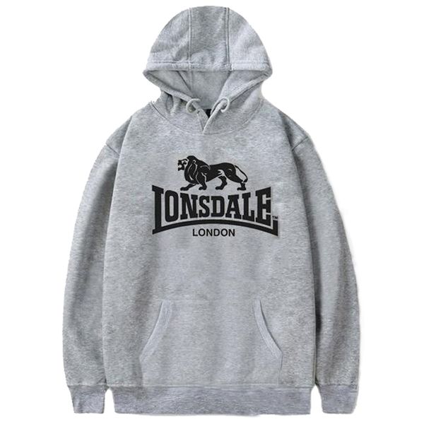 

mens designer hoodies lonsdale london printed black red grey original men sports luxury hoodie long sleeve sweatshirts s-xxxl