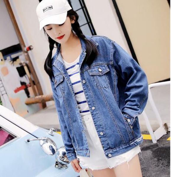 

women spring and autumn new europe and the united states boutique slimming personality trend business matching short hole denim jacket /s-xl, Black;brown