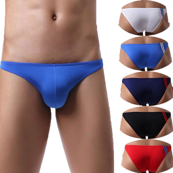 

1/5pcs mens briefs seamless bugle pouch underwear jockstrap slip homme panties cuecas thongs calzoncillos hombre bikini swimwear, Black;white
