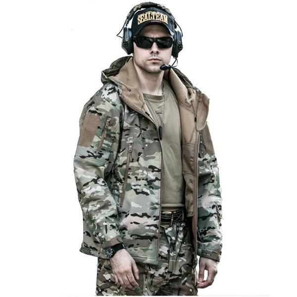 

waterproof coat windbreaker winter outdoor mountaineering jacket men's and women's coat windbreaker tactical clothes, Black;brown