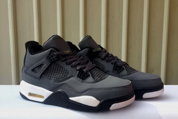 

with box)2019 4 cool grey basketball shoes men new cool grey sneaker