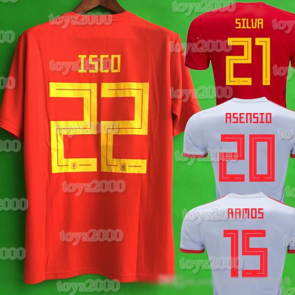 

camiseta espaÃ±a rodrigo paco alcacer spain soccer jersey ramos sarabia thiago iniesta football soccer shirt camisetas de futbol maillot19 20