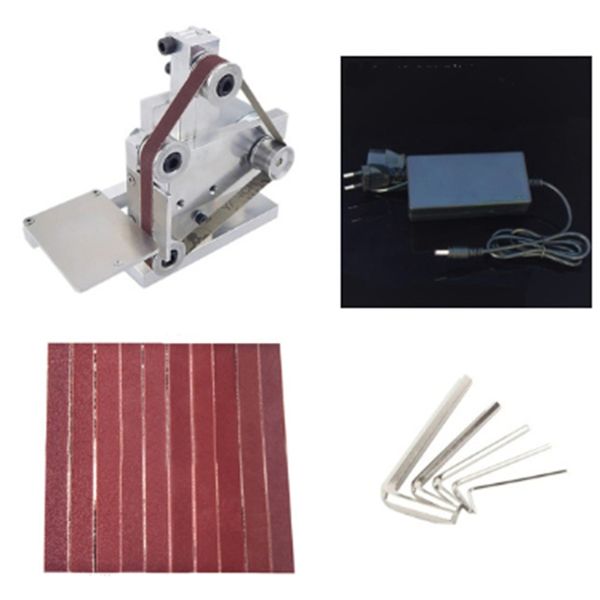 

diy mini belt sander bench mount grinder polishing grinding machine buffer electric angle grinder