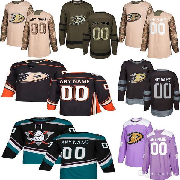 

2019 news anaheim ducks hockey jerseys multiple styles mens custom any name any number hockey jerseys, Black;red