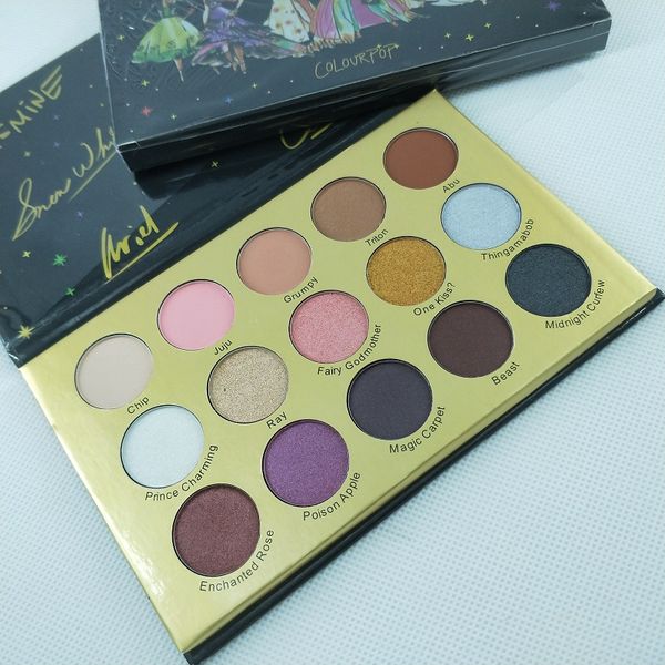 

2019 new arrival brand makeup pallete colorpop de igner collection 15 color eye hadow palette glitte matte himmer eye hadow palette