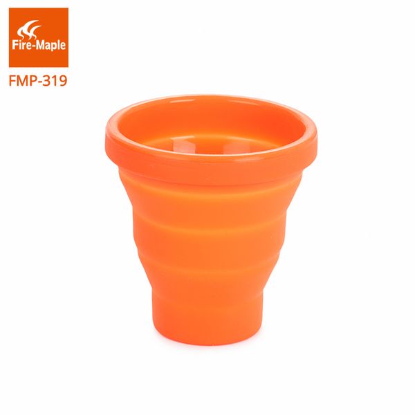 

fire maple folding cupoutdoor camping collapsible traveling mug silicon portable tableware bottle tableware for trekking fmp-319