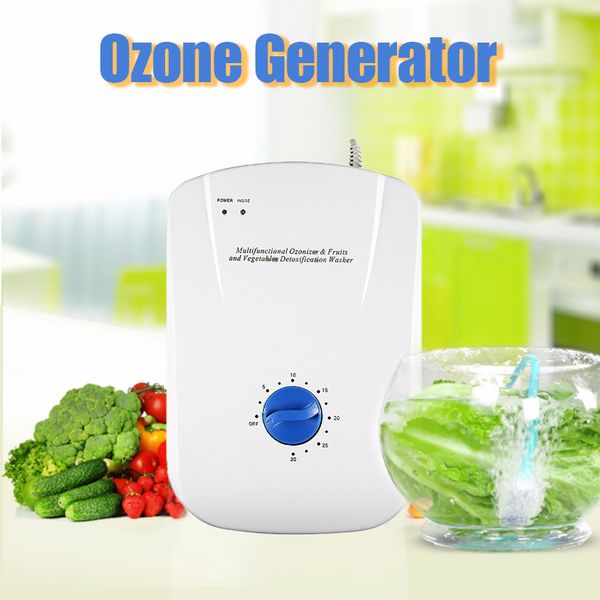 

400mg/h portable ozone generator ozonator ionizer home sterilizer timer air purifiers oil vegetable meat fresh purify water