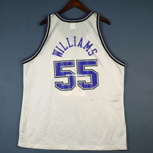 

100% stitched jason williams #55 champion sewn jersey mens white vest size xs-6xl stitched basketball jerseys ncaa, Black;blue