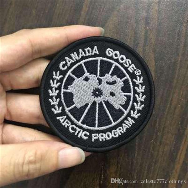 

sale 5.5cm badge big goose labeling clothing costume machine seam pressure workmanship one retail-eub /more wholesale-dhl, Black