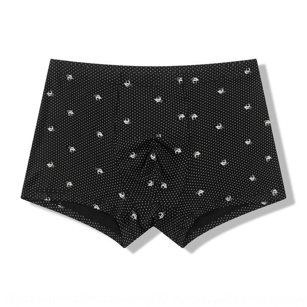 

gaq19 modier cotton breathable comfortable boutique printed boxer head modier cotton men's breathable comfortable men's boutique u, Black;white