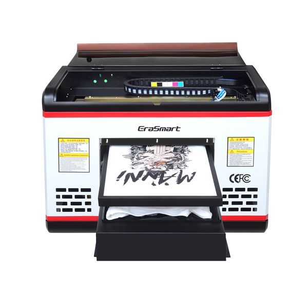 

automatic uv a3 flatbed printing machine inkjet dtg t-shirt printer