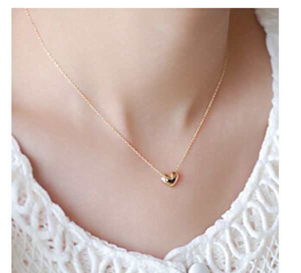 

nk423 colar exo bijoux collier vintage maxi gold plated heart pendants necklaces for women wedding jewelry wholesale collares, Silver