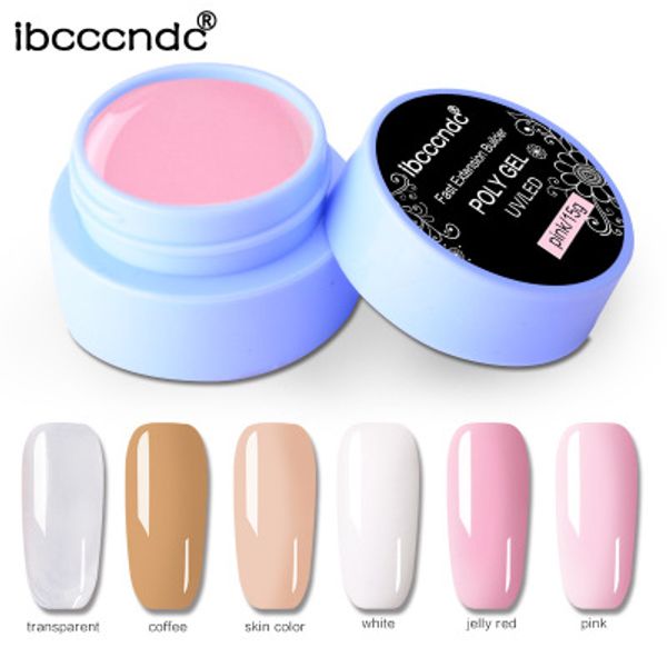 

new nail polish extended gel ibcccndc nail polish uv resin transparent ptherapy extended gel art glass fiber 30, Red;pink