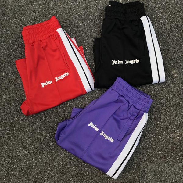 

Palm Angels Mens Track Shorts 18SS Spring And Summer New Fashion Casual White Striped School Pants