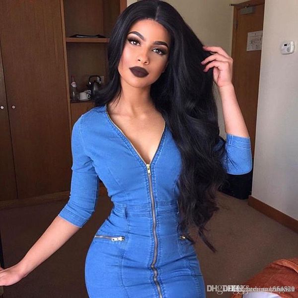 

soft curly brazilian remy high temperature line wave without lace front full wig beauty health, Black