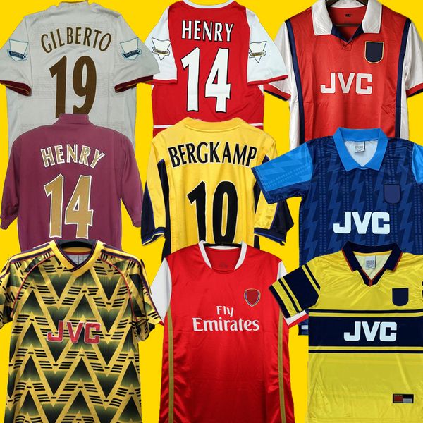 

highbury footballjersey soccer pires henry reyes 2002 04 retro shirt 2005 06 98 99 bergkamp 94 95 adams persie 96 97 galla, Black;yellow