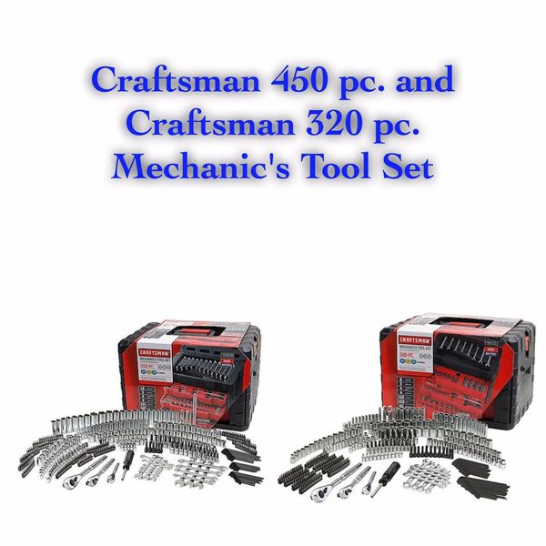 

Brand new craft man 450pc and 320pc piece mechanic 039 tool et