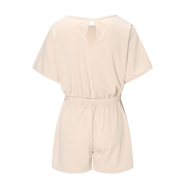 

rompers для женщин пляж лето ромпер женщины новая мода элегантный офис комбинезоны повседневный o шеи короткий рукав комбинезон solid легкий, Black;white