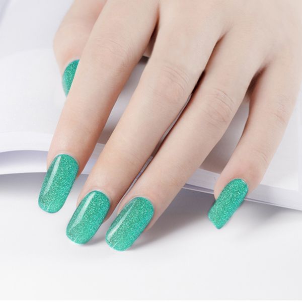 

new 1 pcs uv led soak-off gel polish holographic mermaid glitter nail polish for nail art wsh99