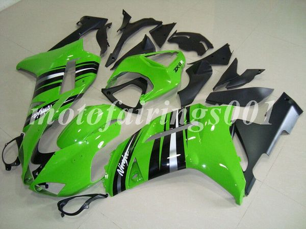 

4gift cu tom new ab bodywork et fairing kit fit for kawa aki ninja zx 6r 07 08 zx 636 zx636 zx6r 2007 2008 zx 636 green