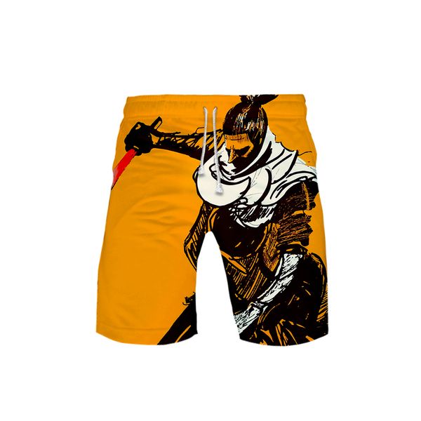 

men's 3d sekiro: shadows die twice board shorts trunks 2018 summer new quick dry beach shorts men hip hop short pants beach wear, White;black