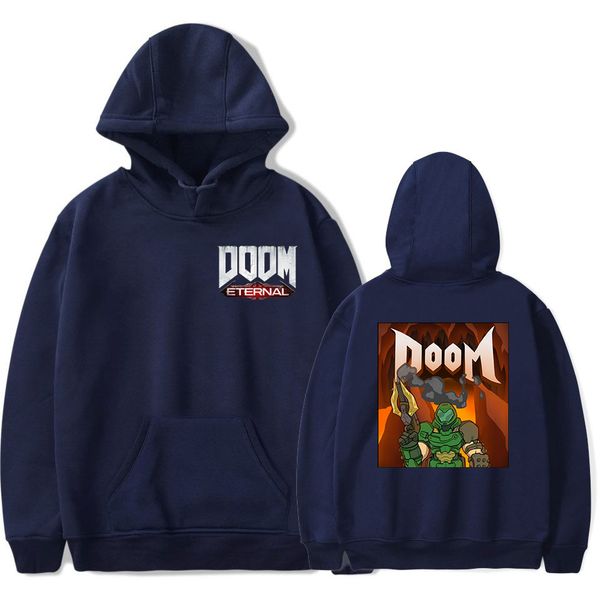 

aikooki doom eternal hoodie men/women harajuku casual game hoodies print doom eternal sweatshirt streetwear top, Black