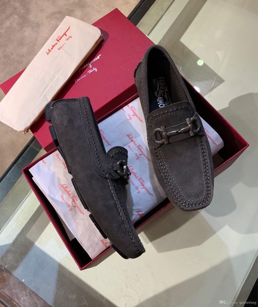 

новые мужские туфли твердые искусственные замшевые мокасины мужская обувь повседневная дышащая мужская обувь большие размеры drivings черный, Black