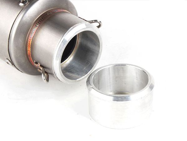 

universal aluminum motocross motorcycle stainless steel exhaust pipe adapter 60mm to 51mm reducer muffler connector