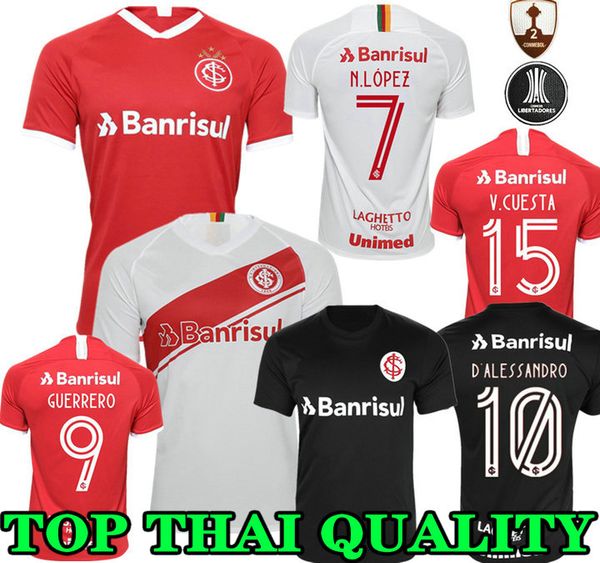 

N lopez d ale andro pottker 19 20 brazil club internacional occer jer ey woman red home 2019 2020 internacional away football hirt, Black;yellow