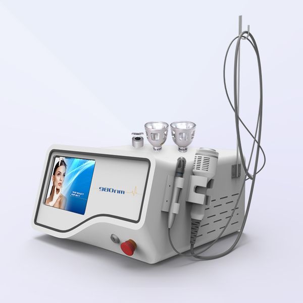 

factory price 40w 980nm diode laser machine for blood vessel spider vein removal nail fungus removal diode laser treatment pain relief, Black