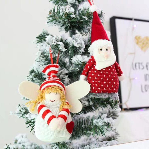 

christmas hanging ornaments decorations festive season pendant for tree door window santa reindeer merry christmas pendant