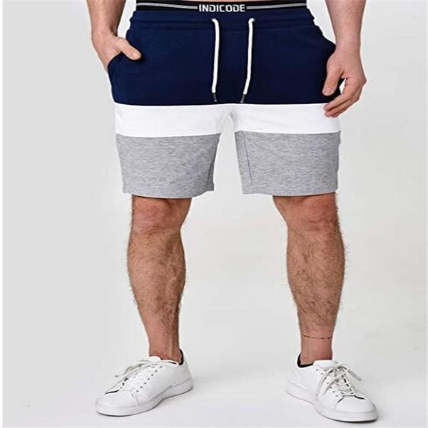 

mens shorts casual relaxed fitness male short pants fashion summer new mens shorts patchwork sport loose, White;black