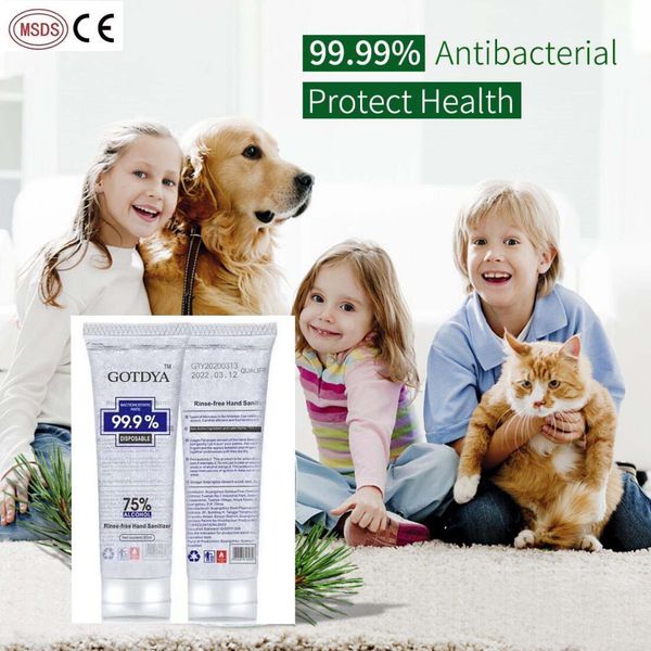 

dhl fast 2020 hand sanitizer gel 80ml mini 75% gel sanitizer antibacterial gel hand disinfection sterilization portable wash disinfectant