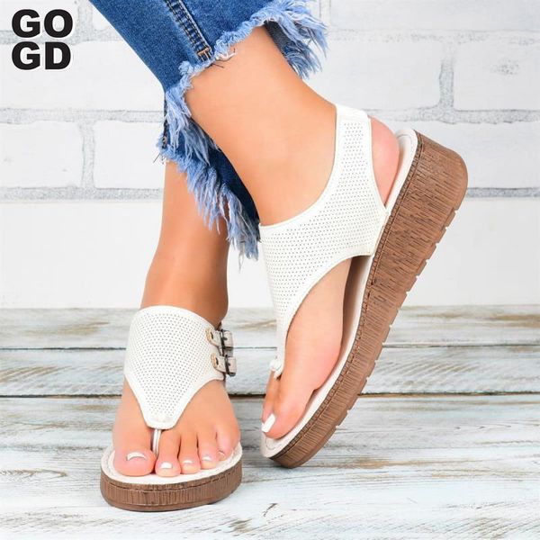 

gogd]open-toed women herringbone sandals wedge hollow out women sandals outdoor shoes beach summer shoes 2020 new, Black
