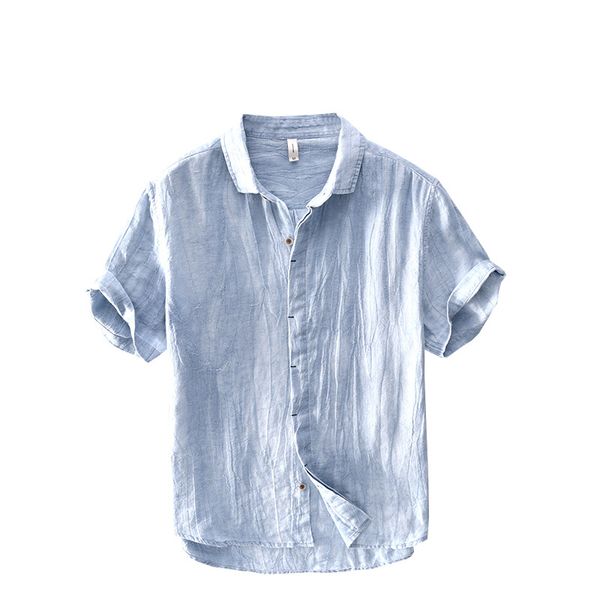 

men's linen short sleeve button shirts blouse -3xl, White;black