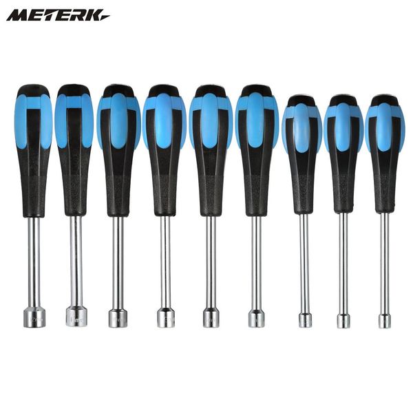 

meterk 9pcs screwdriver set hollow shaft nut driver set metric sizes hex bit sockets 5mm/5.5mm/6mm/7mm/8mm/9mm/10mm/11mm/12mm