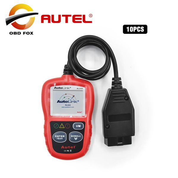 

diy code reader autel autolink al319 obd2 diagnostic tool ml319 scanner update online 10pcs/lot dhl free