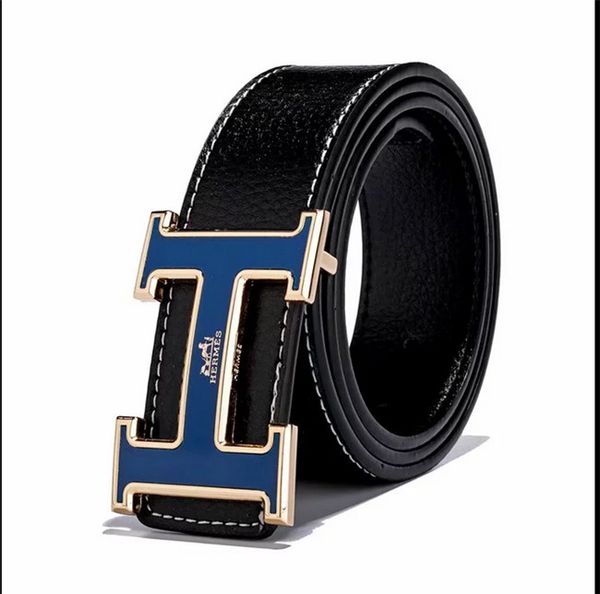 

HermÃ¨ brand de igner belt women men belt leather luxury2020, Black;brown