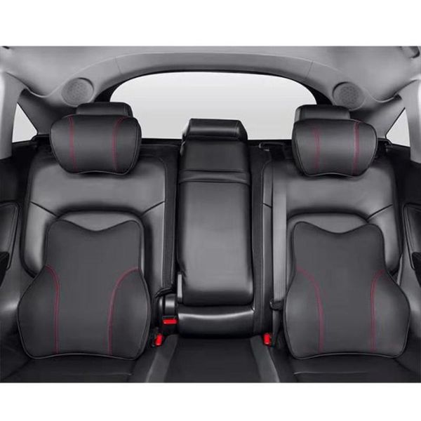 

memory foam car headrest pillow neck rest pillow easy disassemble easy clean breathable durable seat lumbar cushion car styling