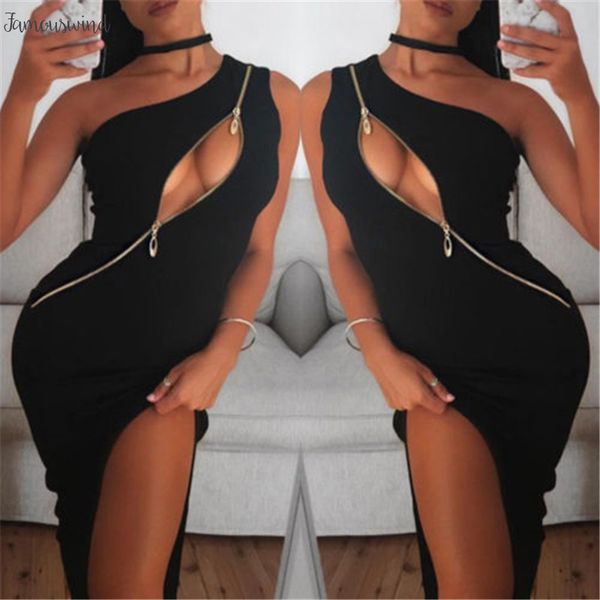 

бандаж женщин bodycon платье без рукавов zipper mini вечер party club короткое платье мода лето сплит платья vestidos дизайнер одежды, Black;gray