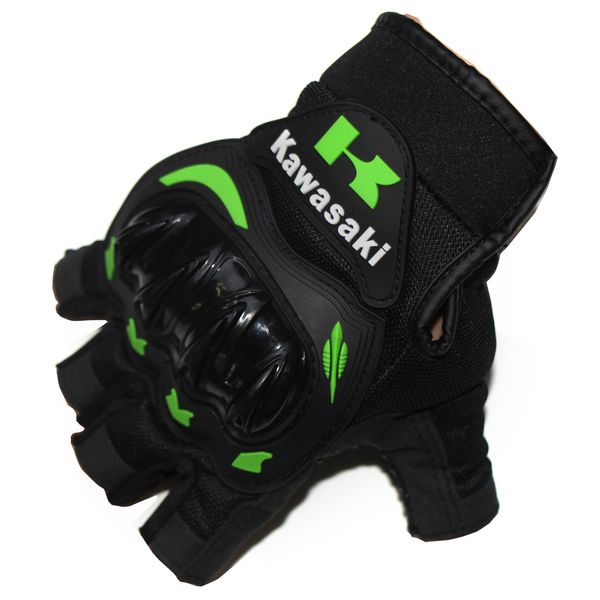 

half finger motorcycle gloves motorcross racing protective offroad riding scooter guantes motocicleta moto gloves, Black